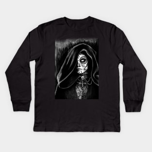 Lady Death - Inktober 2018 Kids Long Sleeve T-Shirt